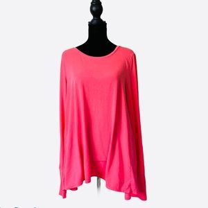 GAP Fit Neon Open Back Long Sleeve Workout Top M